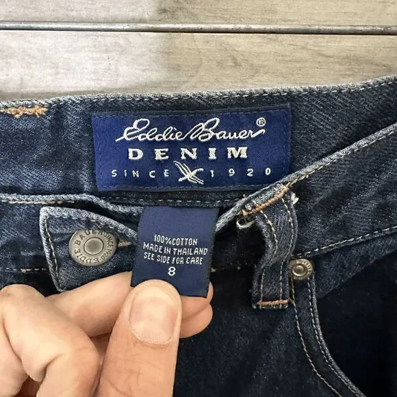 Vintage Eddie Bauer Denim Womens Blue Straight Leg Jeans Size 8 - Picture 7 of 7